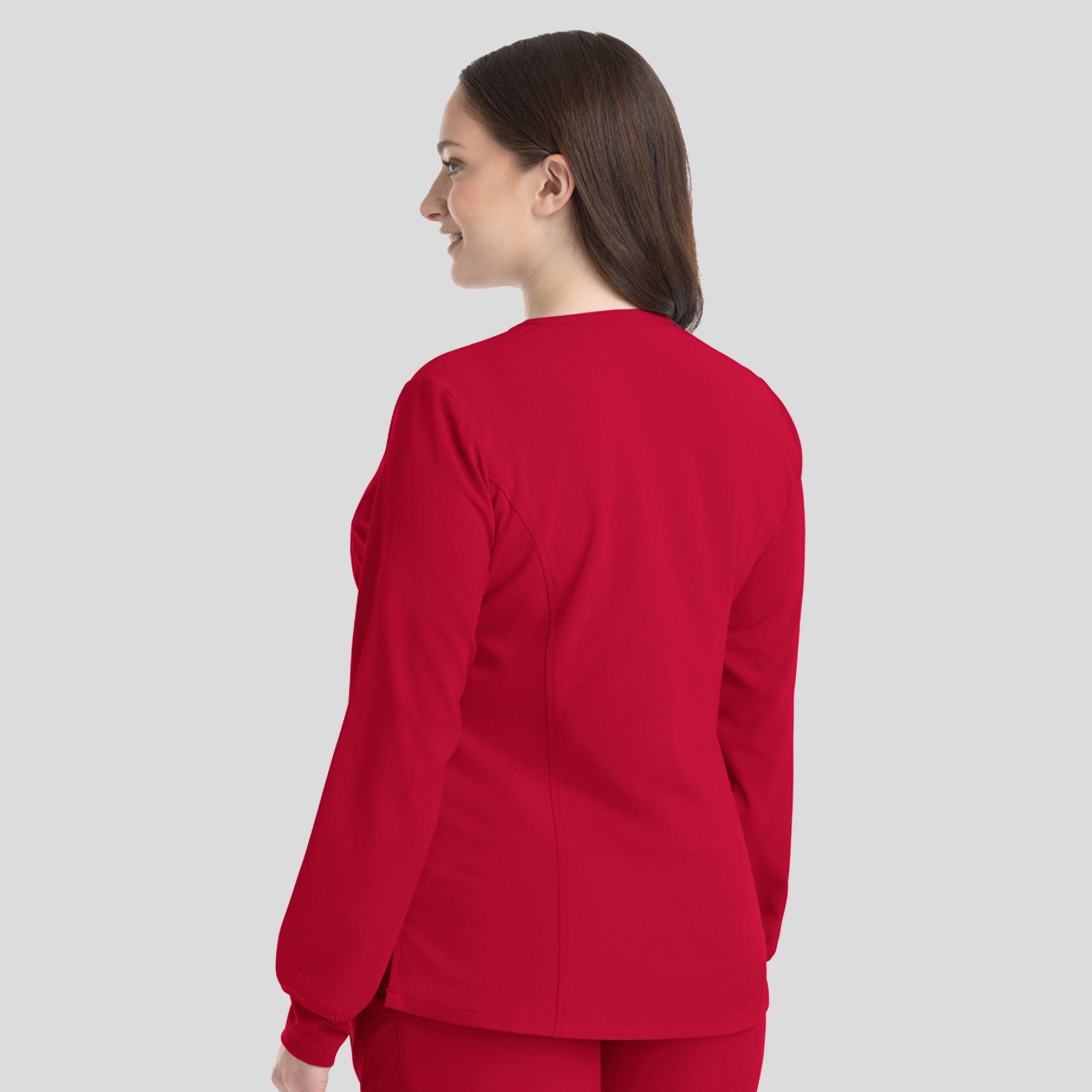 Womenโs Snap Jacket | Red