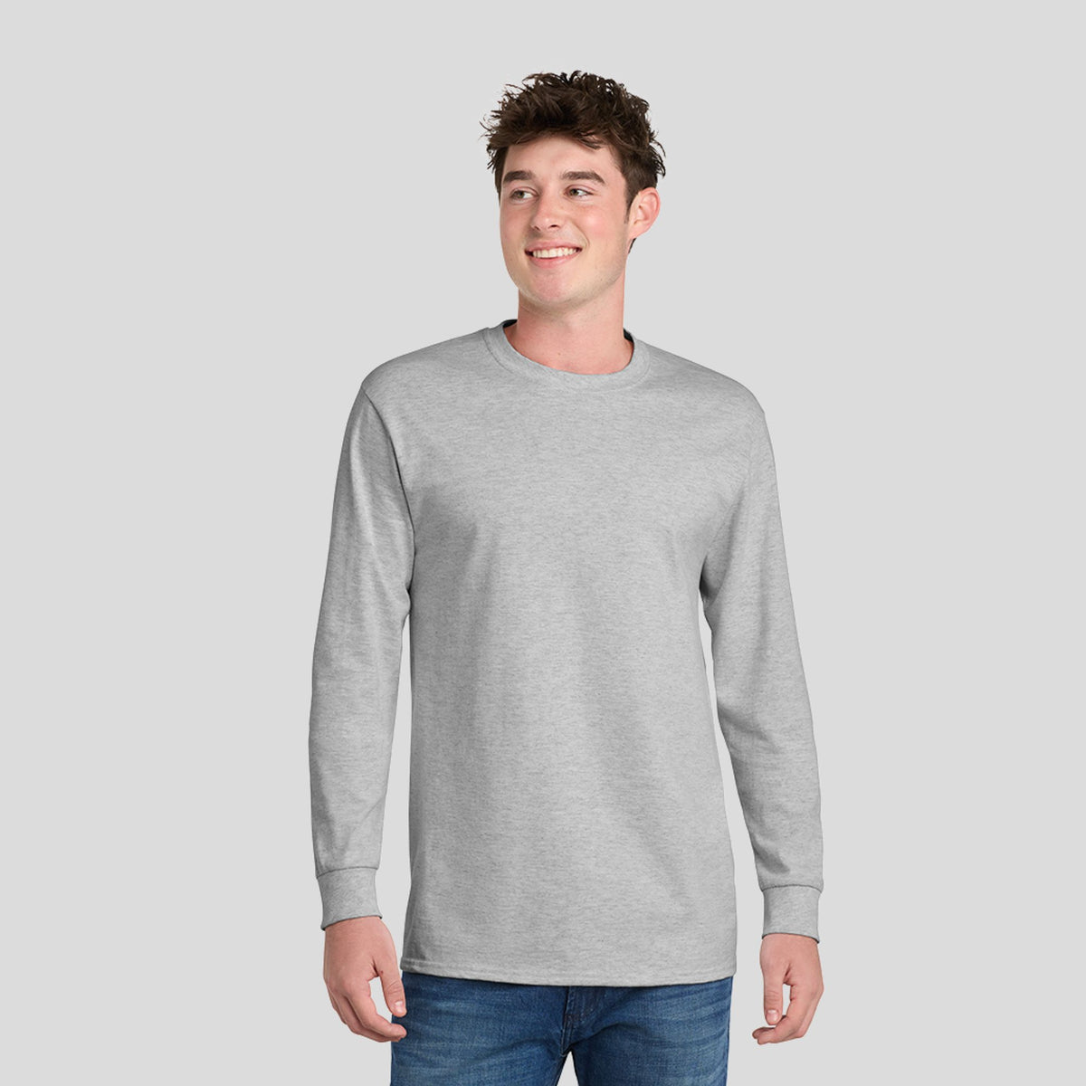 Long Sleeve Essential Tee | Ash