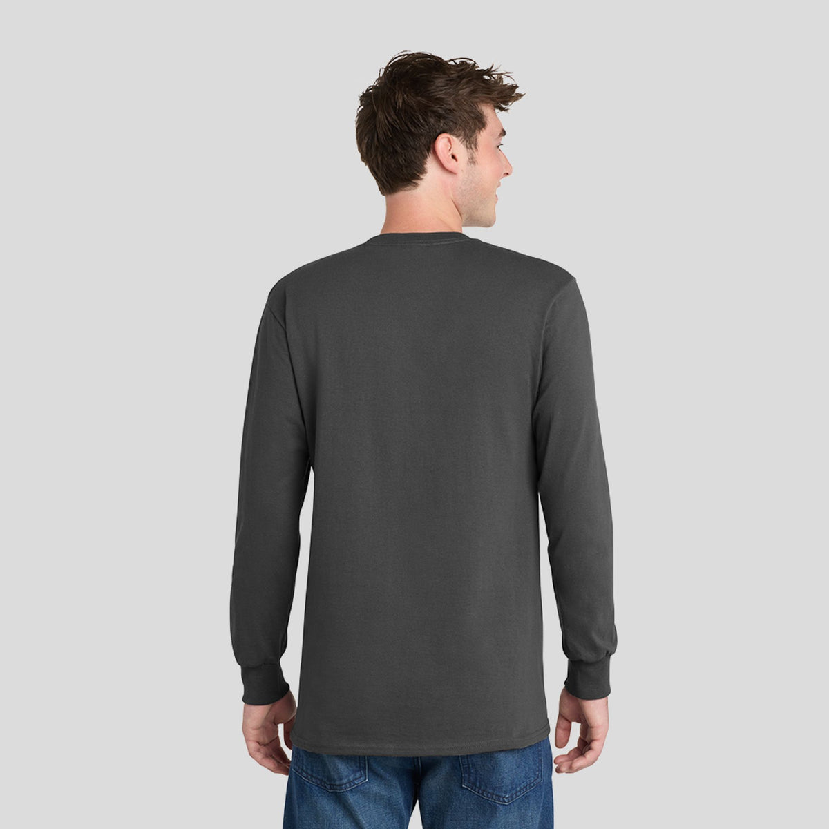 Long Sleeve Essential Tee | Charcoal