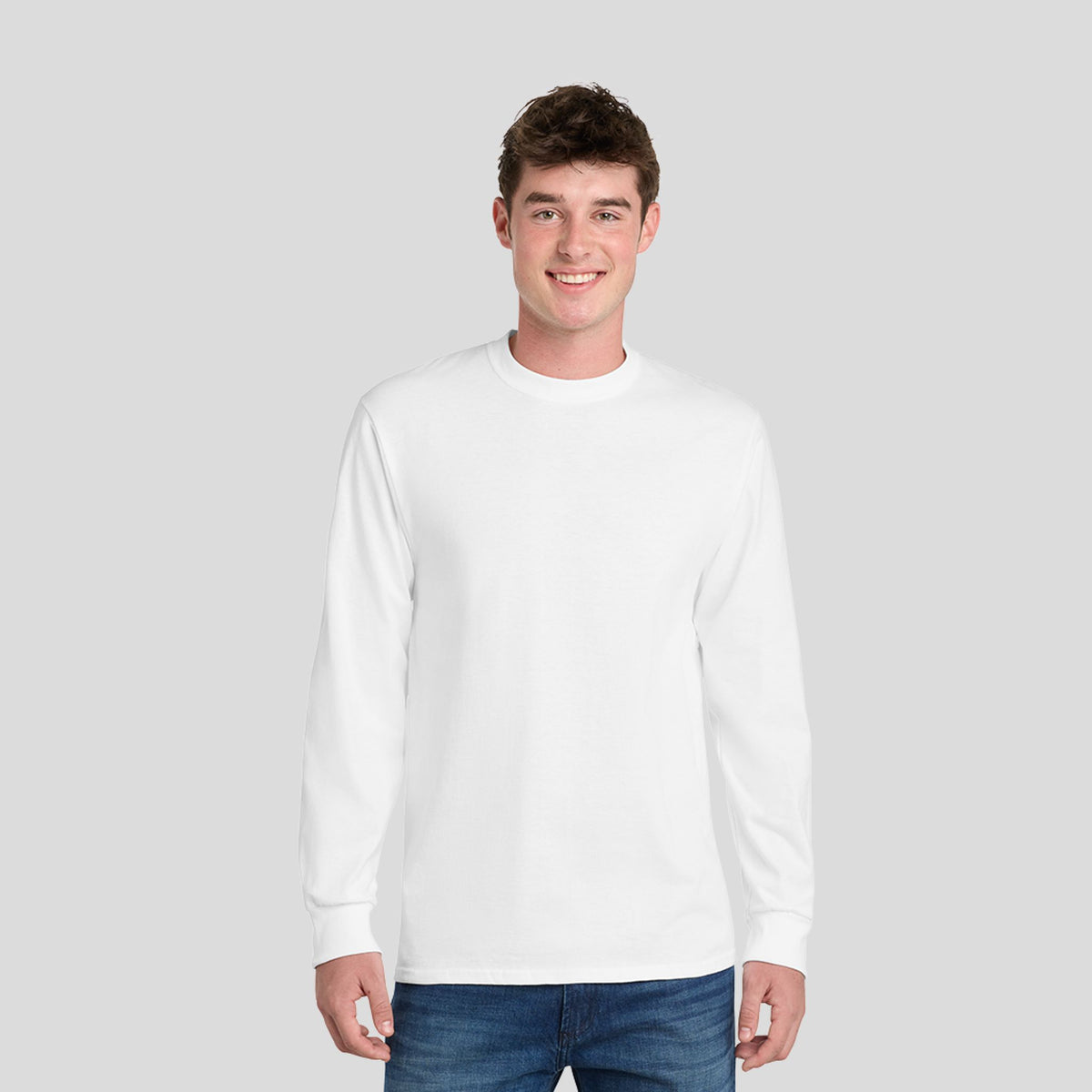 Long Sleeve Essential Tee | White