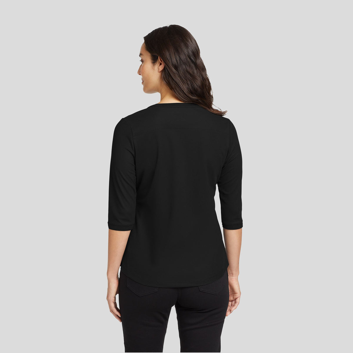Women's Jewel Henley | Blacktop