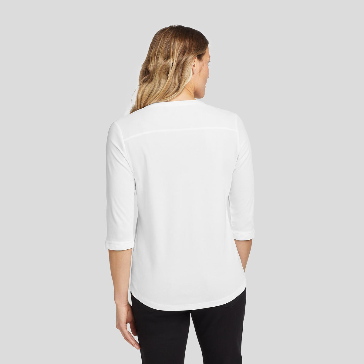 Women's Jewel Henley | Bright White