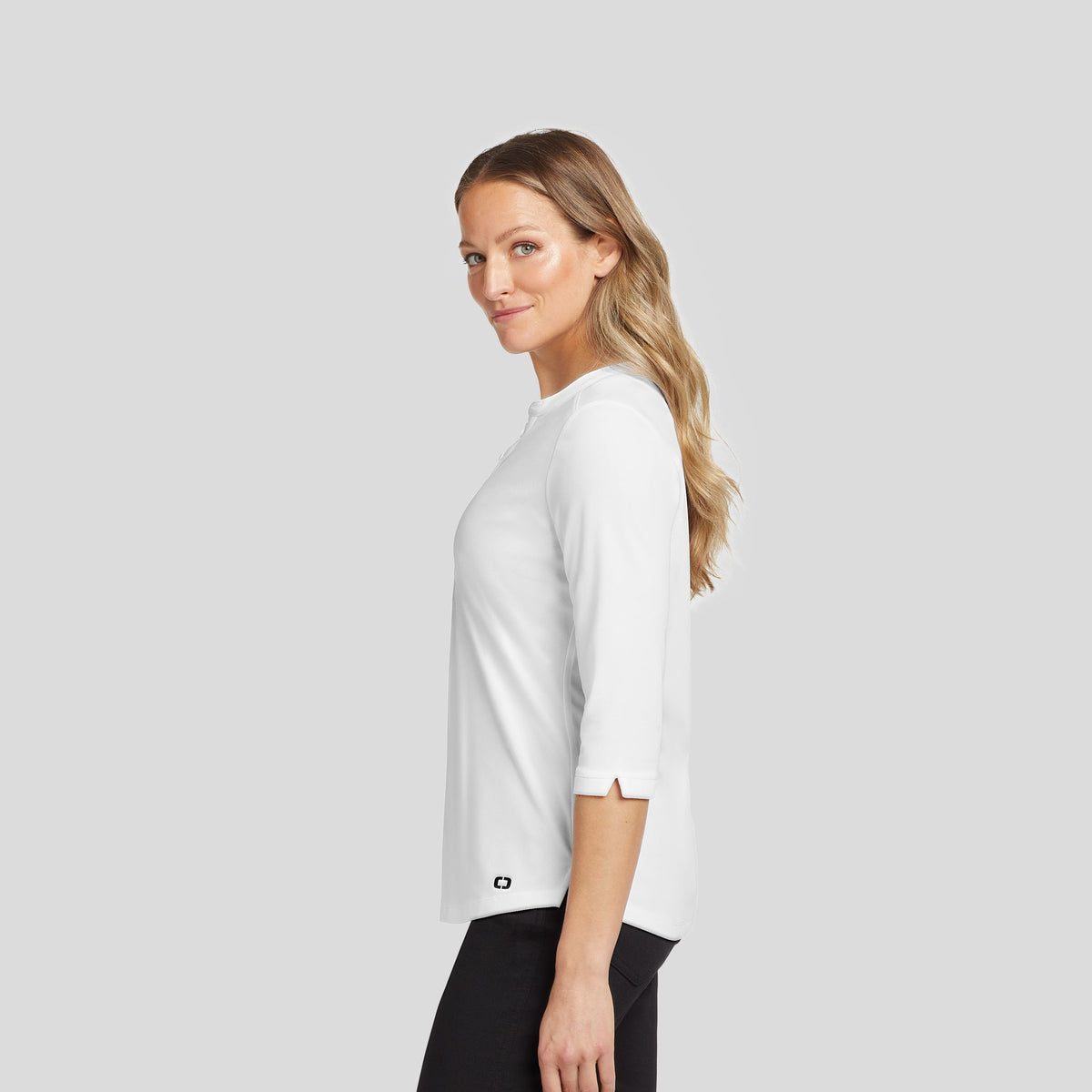 Women's Jewel Henley | Bright White