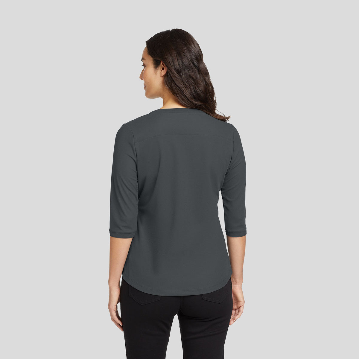 Women's Jewel Henley | Diesel Grey