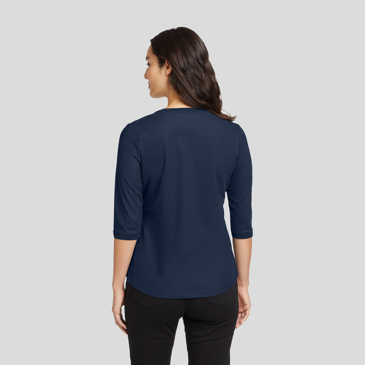 Women's Jewel Henley | Navy