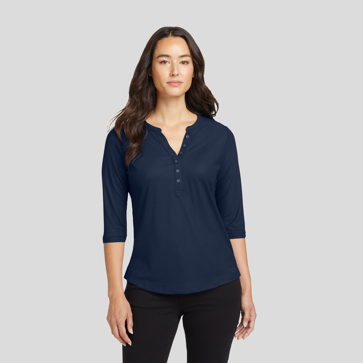 Women's Jewel Henley | Navy