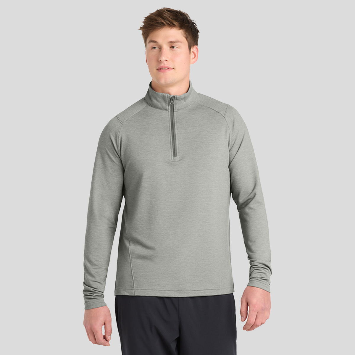 Men's Sport-Wick® Flex Fleece 1/4-Zip | Light Grey Heather