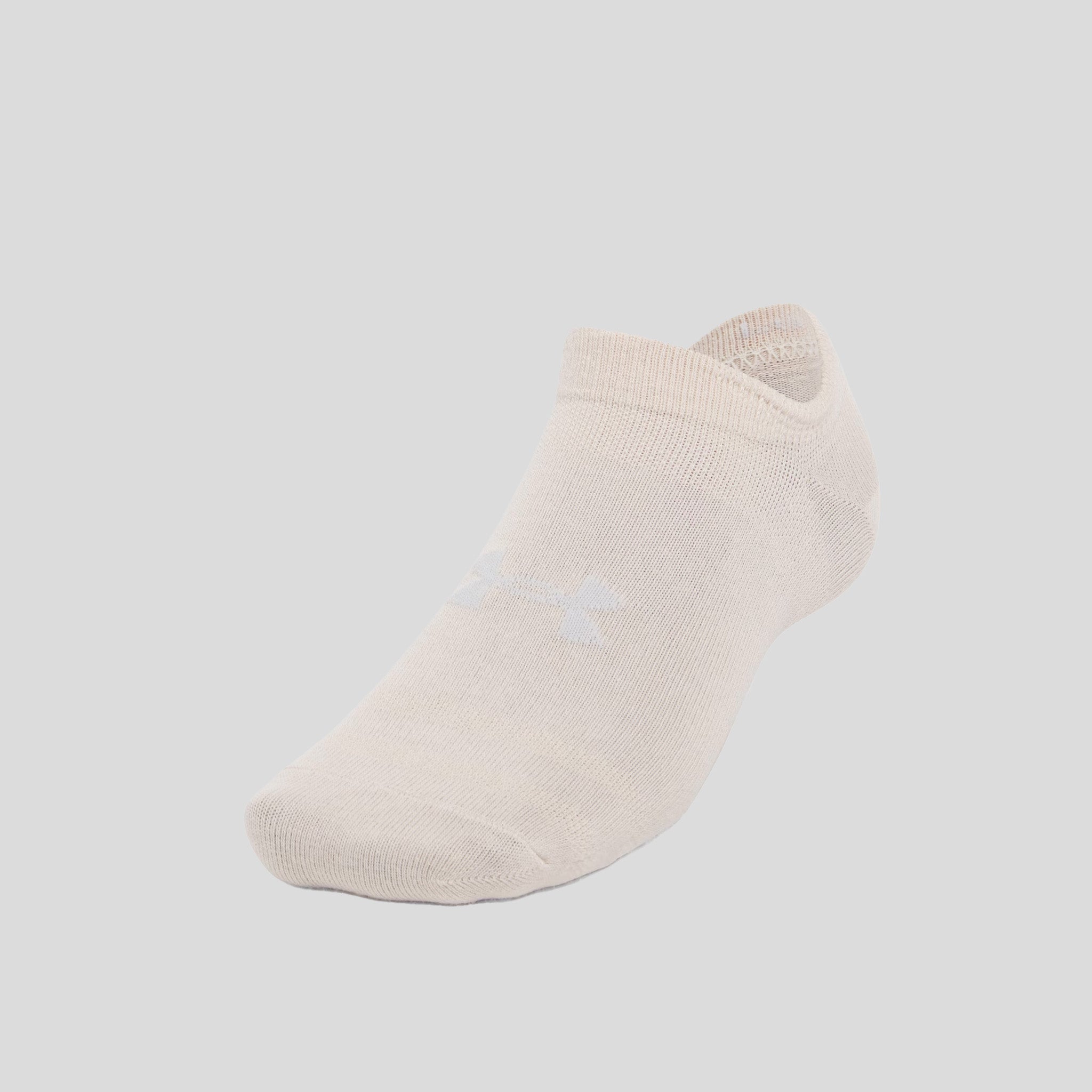 Unisex Essential 6-Pack No Show Socks | Beige/Beige/Grey
